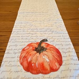 Fall Pumpkin Table Runner